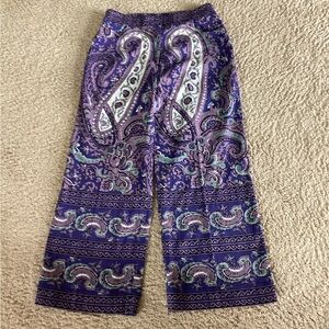 Julia Amory paisley purple Babe pants